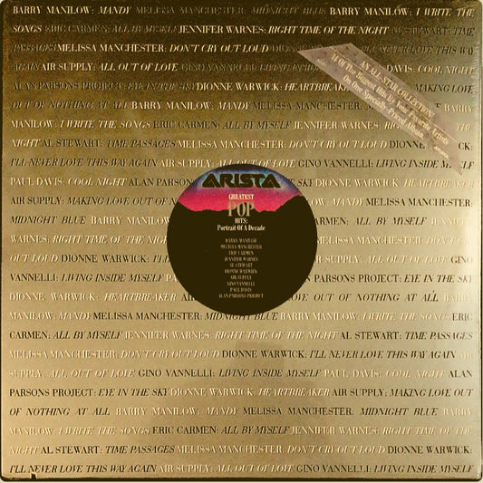 GREATEST POP HITS: Portrait Of A Decade (Arista compilation LP)