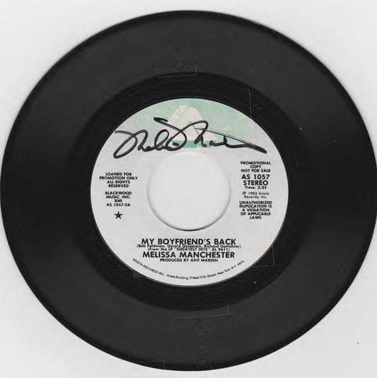 MY BOYFRIEND'S BACK Mono/Stereo (Melissa Manchester autographed 45)
